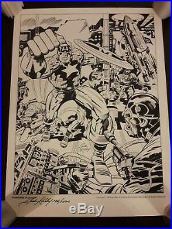 Captain America Partners in Action Art Print 796/1500 Signed Jack Kirby Avengers