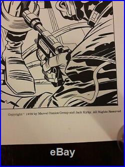 Captain America Partners in Action Art Print 796/1500 Signed Jack Kirby Avengers