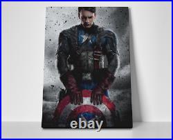 Captain America Poster or Canvas Captain America Marvel Wall Art Avengers