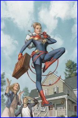 Captain Marvel #1 Comic Book Cover Art Canvas SIGNED Poster COA Ltd Edition x/95