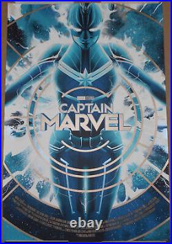 Captain Marvel GLOW IN THE DARK VARIANT Matt Taylor Print Poster Mondo #/300 GID