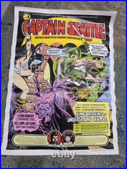 Captain Seattle #4 Comic Poster Vintage