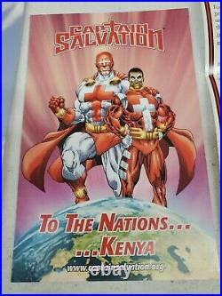 Captain salvation the kingdom strikes back 1 christian comics signed poster