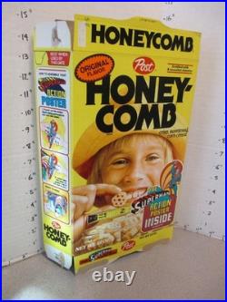 Cereal box 1979 HONEYCOMB DC comic book Superman free action poster premium