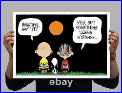 Charles Schultz BEAUTIFUL Comic Print Peanuts Poster Snoopy Charlie Brown RARE Charles Schultz BEAUTIFUL Comic Print Peanuts Poster Snoopy Charlie Brown RARE