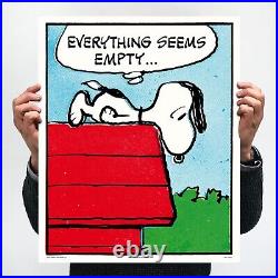 Charles Schulz Peanuts EMPTY Print Charlie Brown Snoopy Vintage Comic Art 9.8 Charles Schulz Peanuts EMPTY Print Charlie Brown Snoopy Vintage Comic Art 9.8