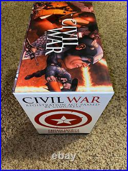 Civil War Box Set Slipcase Hardcover Marvel Brand New Sealed + Cloth Poster HC