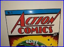 Classic Moments Action Comics #1 Superman debut lithograph 32/500 WithCOA