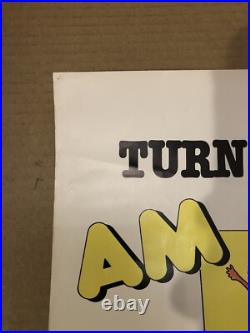 Coca-Cola Bottle Radio Poster 1970s 30x20 Coke Coca-Cola Bottle Radio Poster 1970s 30x20 Coke