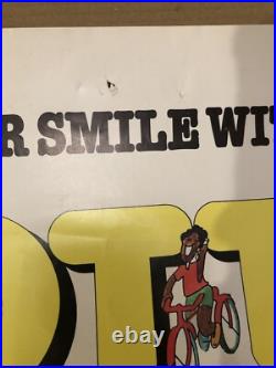 Coca-Cola Bottle Radio Poster 1970s 30x20 Coke Coca-Cola Bottle Radio Poster 1970s 30x20 Coke