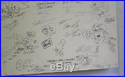 Comic Book Legal Defense Fund 1988 Political Protest Poster Signed by 20 Artists