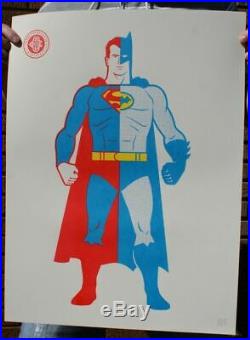 Composite Superman Batman Poster Print By Clark Orr Signed DC Comics Comic Book