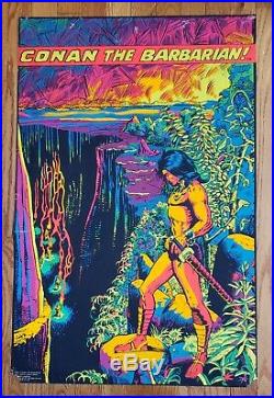 Conan the Barbarian Third Eye Black Light Poster 1971 Marvel Barry W. Smith