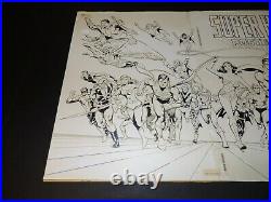 Cover Wraparound Mounted Production Stat DC Super Hero Poster Book 1978