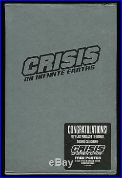 Crisis on Infinite Earths Hardcover Rare HC Slipcover DC Supergirl poster Sealed