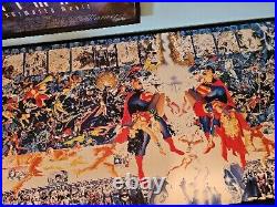 Crisis on Infinite Earths Poster Massive 64in x 29in Alex Ross, George Perez