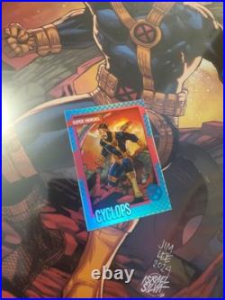 Cyclops X-men Art Print (11x17) Signed By Jim Lee Colors By Israel Silva