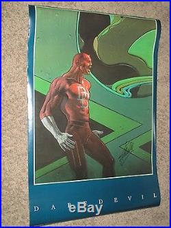 DAREDEVIL Vintage 1990 Poster SIGNED by STAN LEE Marvel/Movie MOEBIUS ART