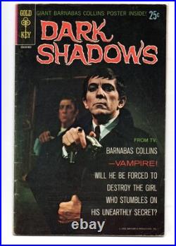 DARK SHADOWS #1 (1969) GRADE 5.0 GOLD KEY 1ST BARNABAS COLLINS With POSTER
