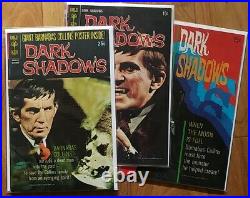 DARK SHADOWS # 3 4 5 LOT OF 3 / Poster Intact / High Grade 1969 Gold Key Comics