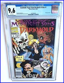 DARKHOLD #1 CGC 9.6 +NEWSSTAND+ MIDNIGHT SONS MCU With OG POSTER $ BAG