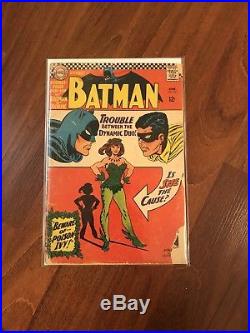 DC Batman #181 1st Poison Ivy Comic Book with Pin Up Poster Low Complete Copy
