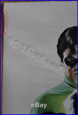 DC COMICS 2001 GREEN LANTERN DOOR OVERSIZED SIGNED ALEX ROSS POSTER 58 x 22 RARE