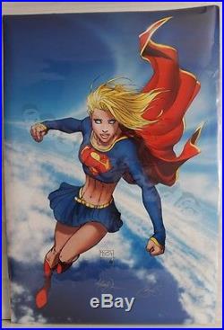 DC COMICS 2007 SUPERGIRL SIGNED MICHAEL TURNER 24 X 36 POSTER OOP RARE 