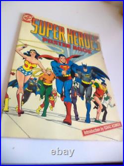 DC COMICS Super Heroes poster book 1978 1970s art prints complete