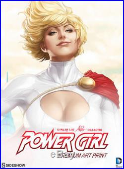 DC Comic Power Girl Premium Art Print Sideshow Signed Stanley Artgerm Lau LE 600