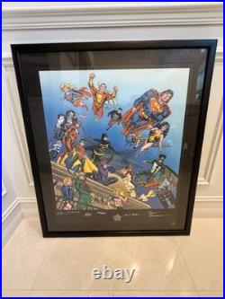DC Comics 60th Anniversary Autographed Lithograph