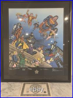 DC Comics 60th Anniversary Autographed Lithograph