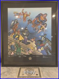 DC Comics 60th Anniversary Autographed Lithograph