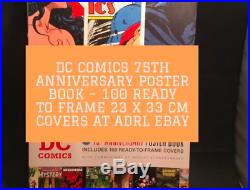 DC Comics 75th Anniversary Poster Book 100 Ready to Frame 23 x 33 cm Covers