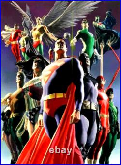 DC Comics ALEX ROSS JLA Secret Origins Poster 22 x 36 NEW RARE! LOT Of 3