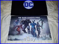 DC Comics Batman Dark Nights Metal Lithograph Poster from SDCC 2017 (Comic Con)