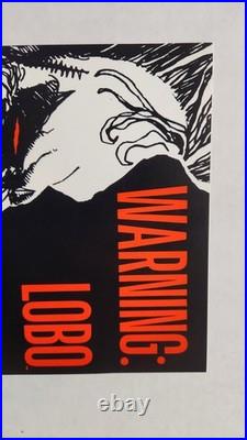 DC Comics Lobo Store Counter Display Poster Sign Promo 1990 Unused Simon Bisley