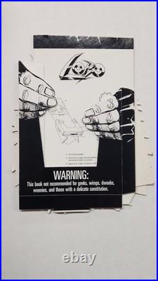 DC Comics Lobo Store Counter Display Poster Sign Promo 1990 Unused Simon Bisley