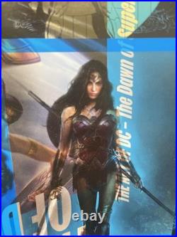 DC Comics Poster Book Jacket Proof Batman Superman Wonder Woman Harley Quinn DC Comics Poster Book Jacket Proof Batman Superman Wonder Woman Harley Quinn