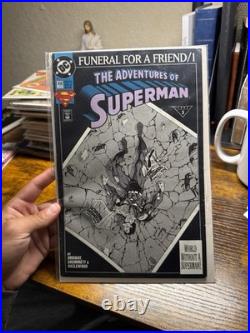 DC Comics Superman Supergirl Comic Book Lot Funeral for a Friend #490 Poster