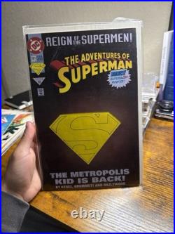 DC Comics Superman Supergirl Comic Book Lot Funeral for a Friend #490 Poster DC Comics Superman Supergirl Comic Book Lot Funeral for a Friend #490 Poster