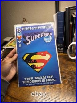 DC Comics Superman Supergirl Comic Book Lot Funeral for a Friend #490 Poster