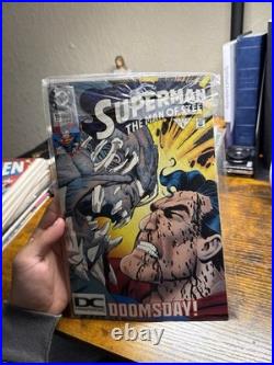 DC Comics Superman Supergirl Comic Book Lot Funeral for a Friend #490 Poster