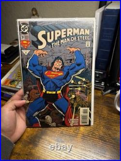 DC Comics Superman Supergirl Comic Book Lot Funeral for a Friend #490 Poster