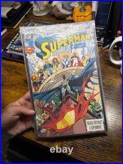 DC Comics Superman Supergirl Comic Book Lot Funeral for a Friend #490 Poster