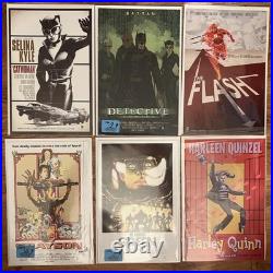 DC Comics movie poster variant lot