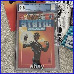 DC Milestone Comics Static #1 CGC 9.8 NM/M & Original Polybag/Posters/Card 1993
