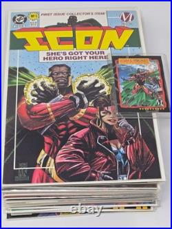 DC Milestone ICON NEAR Complete 35 Comic Lot Set + Poster Trading Card Promo #1
