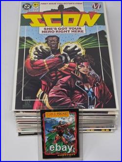 DC Milestone ICON NEAR Complete 35 Comic Lot Set + Poster Trading Card Promo #1