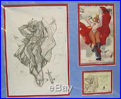 DC Power Girl Matted Limited Ed Print Art By Adam Hughes From JSA Classified #1